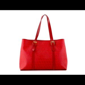 Authentic Vintage Fendi Zucchino Tote Bag Model 8BH25-FB5